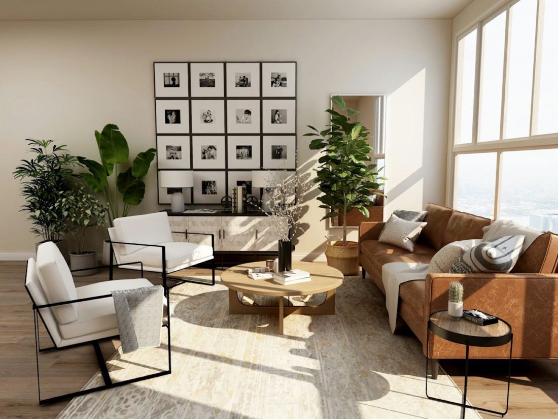 Living room materials and furniture