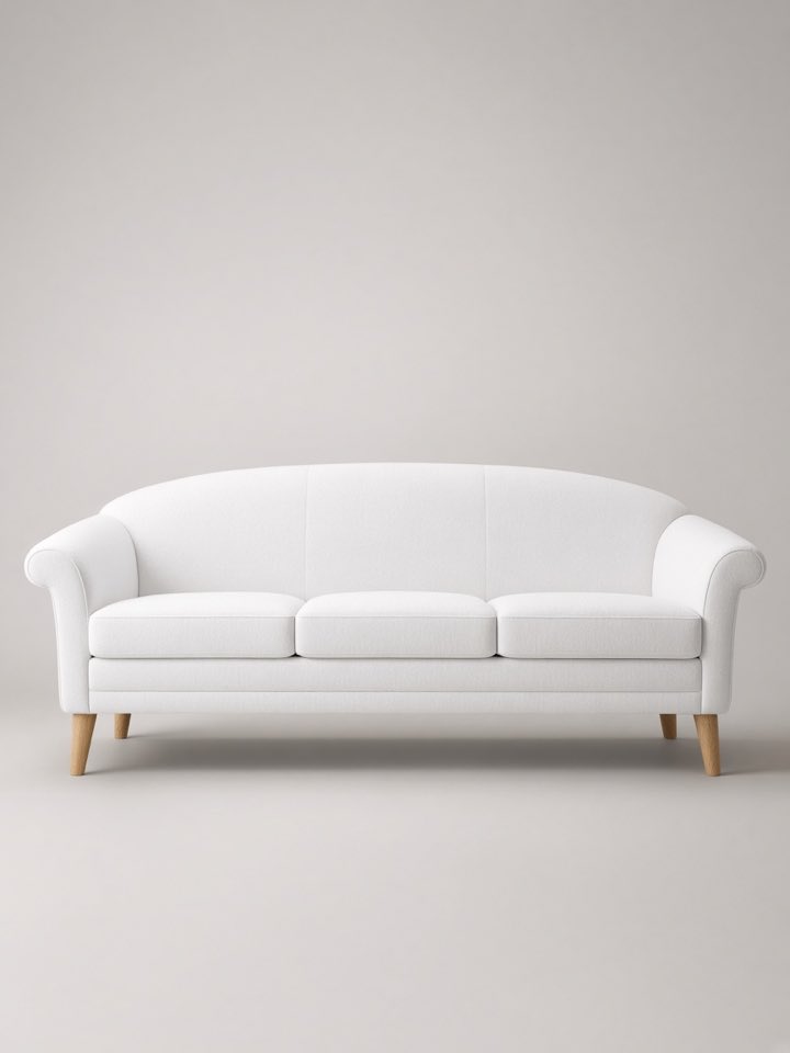 Arch White Sofa